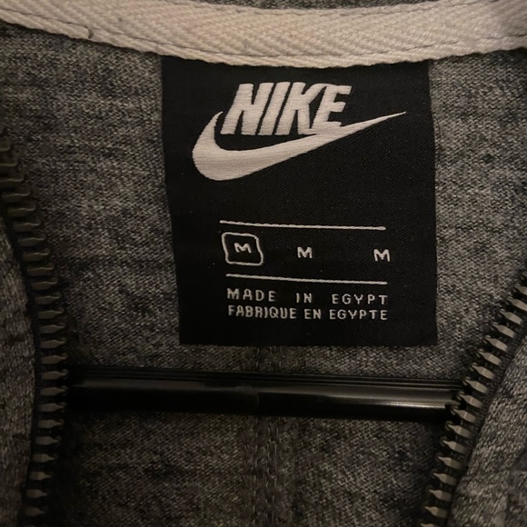 Nike gray zip up hoodie - Picture 2 of 3